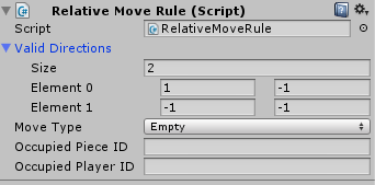 Setting relative move script