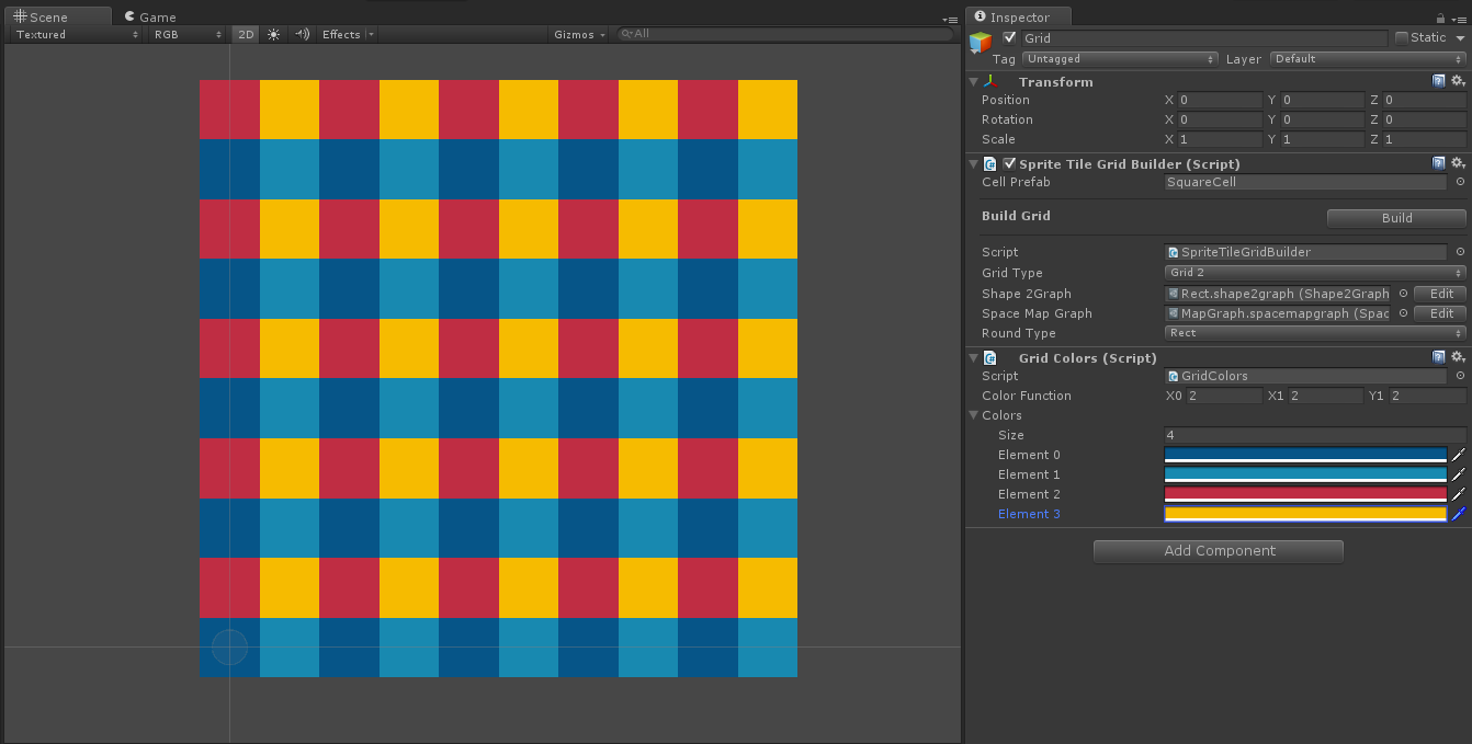 GridsSetupWithColors