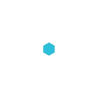 A blue centered hexagon.